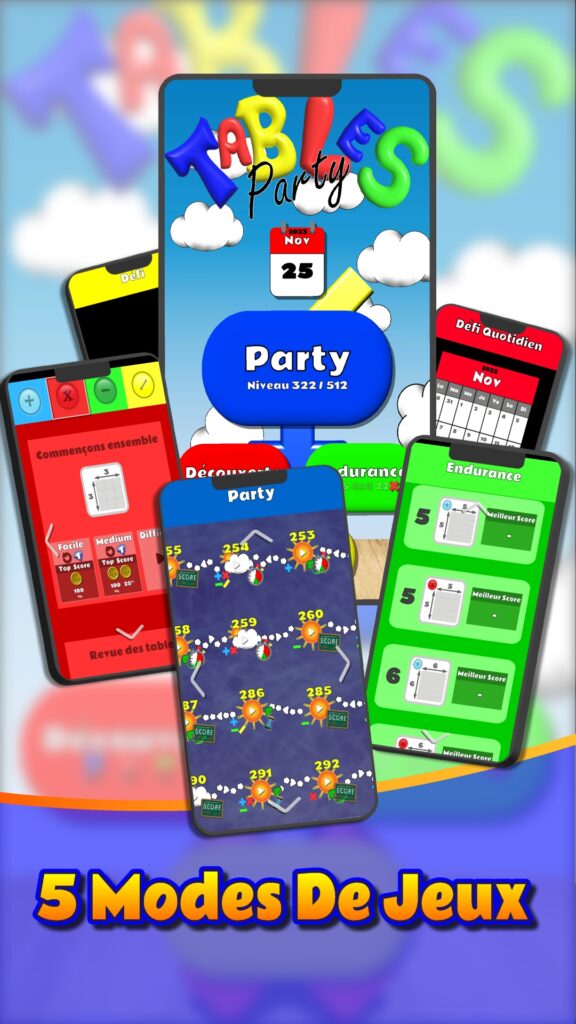 5 Modes de jeu