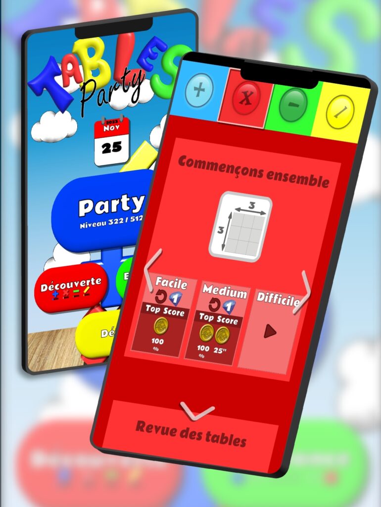 Tables Party - Le Jeu - Mode Decouverte